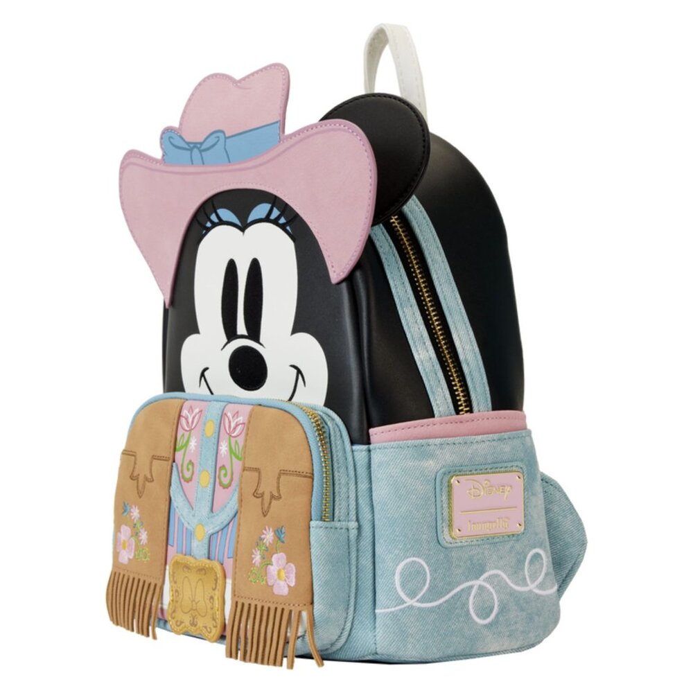 NWT Loungefly Disney Minnie Mouse Cowgirl Mini Backpack - Picture 2 of 7